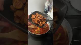 Sausage and peppers italianfood sausageandpeppers fatboicooking foodblogger cookingtutorial [upl. by Stevena]