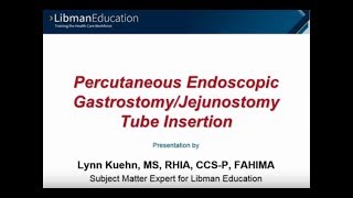 Percutaneous Endoscopic GastrostomyJejunostomy Tube Insertion [upl. by Starling90]