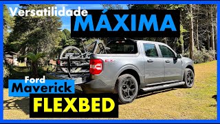 A caçamba MAIS VERSÁTIL entre as picapes Conheça os detalhes da Ford Maverick FLEXBED [upl. by Tucker]