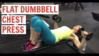 Flat Dumbbell Chest Press [upl. by Vanda]