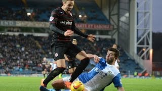 Gunter penalty claim  Foul not given  Blackburn 00 Reading [upl. by Iline]