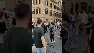 Fontana della Barcaccia in Piazza di Spagna Rome Italy rome italy fontanadellabarcaccia [upl. by Ahsataj]