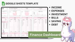 My 2024 Monthly Budget Tracker Spreadsheet  Pink Alpaca [upl. by Essile578]