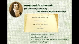 Biographia Literaria Chapter 18  by S T Coleridge  IRENE FRANCIS [upl. by Ebberta262]