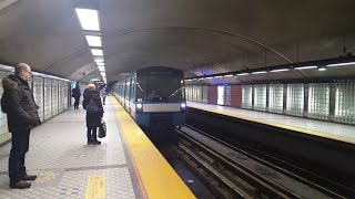 Sortie du métro de Montréal STM la ligne 5 bleue tout le trajet MR73 [upl. by Fontes750]