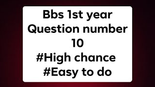 bbs 1st year English question number 10  fix question [upl. by Eillil827]