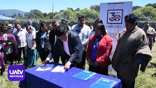 Entrega de tierras de Conadi en La Araucanía [upl. by Jeunesse]