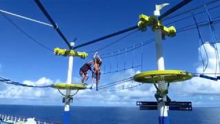 Carnival Sunshine SkyCourse Ropes Course  Full Experience [upl. by Ben378]