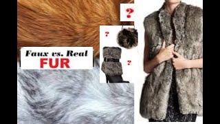 Faux Fake Fur vs Real Fur How to Choose [upl. by Notla]