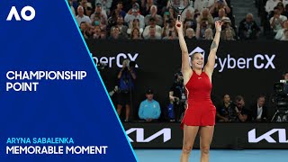 Championship Point  Aryna Sabalenka Defends the Womens Singles Title  Australian Open 2024 [upl. by Gaddi]