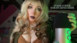 Foam Cover Scratching ASMR  Mic Rubbing Whispering Rambling [upl. by Biamonte]