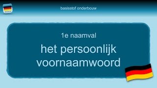 Bijles Duits grammatica 9 het persoonlijk voornaamwoord [upl. by Atiekal721]