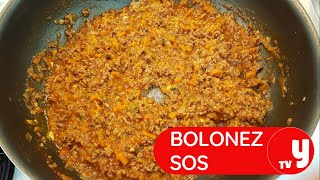 Bolonez Sos Bolognese Sauce Tarifi Nasıl Yapılır [upl. by Kalam]