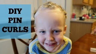 DIY PIN CURLS FOR KIDS [upl. by Aztinaj]