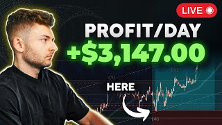 LIVE TRADING CRYPTO  How To Make 3147 In A Day 100x Strategy [upl. by Osana]