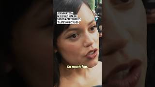 Jenna Ortega describes making Sabrina Carpenter’s ‘Taste’ music video [upl. by Euqirdor]