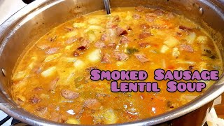 Smoked Sausage Lentil Soup [upl. by Eiahpets]