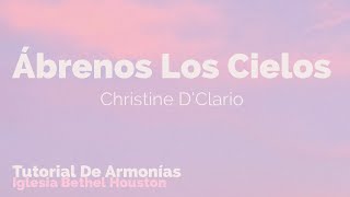 Ábrenos Los Cielos Christine DClario Tutorial de Armonías [upl. by Einahpts]