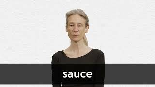 How to pronounce SAUCE in French [upl. by Yessej]