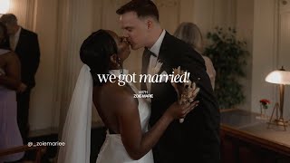 OUR CIVIL WEDDING VLOG 👰🏾🫶🏾🤵🏼‍♂️ [upl. by Lennahc]