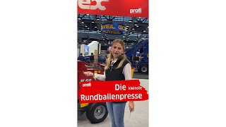 Die kleinste Rundballenpresse  Agritechnica mit Anouk 38 [upl. by Amadus]