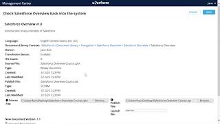 uPerform How To Updating an Existing Managed Document on the Server [upl. by Nye809]