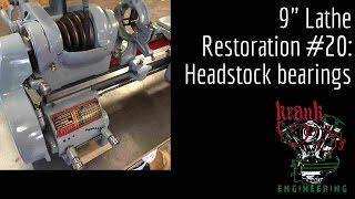 WELDA Day 29  Lathe Restoration  Installing headstock bearings [upl. by Aneerahs]