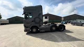 2018 Scania R520 V8 6x2 Mid Lift Tractor Unit Entered into Auction [upl. by Roybn575]