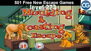 Walkthrough 501 Free New Escape Games level 273  Moulding casting escape  Complete Game [upl. by Ehcrop]