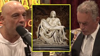 The Meaning Behind Michelangelos Sculpture Of Mary And Jesus  Joe Rogan amp Jordan Peterson [upl. by Ccasi]