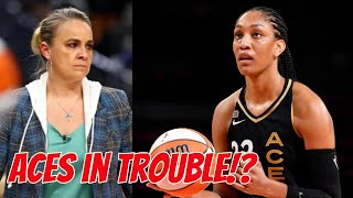 Las Vegas Aces And Coach Becky Hammon In BIG TROUBLE As Hammon LASHES OUT Against Dearica Hamby [upl. by Powder655]