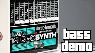 ElectroHarmonix Bass Micro Synth Demo [upl. by Nwahsauq812]