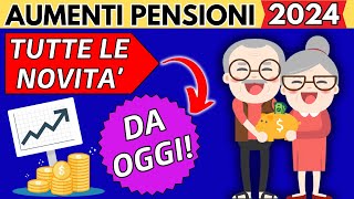 ✅AUMENTI PENSIONI GENNAIO 2024👉TUTTE LE NOVITA DA OGGI❗️ [upl. by Knapp]