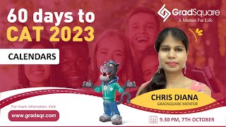 Calendars  60 Days to CAT 2023  FREE CAT 2023 Revision Classes  Chris Diana [upl. by Yvonne]