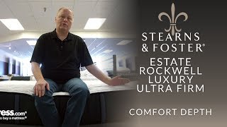 Stearns amp Foster Estate Rockwell Luxury Ultra Firm Mattress Comfort Depth 3 [upl. by Florin]