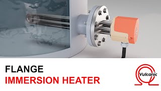 Flange immersion heater  Vulcanic Electric heating solutions for industry [upl. by Ellis]