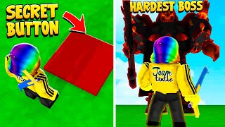 This SECRET BUTTON unlocks the MAX BOSS But then the DEVELOPER did this Roblox [upl. by Enelrak823]