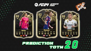 EA SPORTS FC 24 Predictions Team of the Week 20 TOTW [upl. by Hakeber]