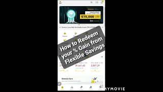 How to Redeem Interest  from Binance Flexible Savings [upl. by Gower814]