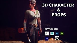 3d character amp props creative mind2024  arenaanimation trending comptition creativeminds [upl. by Erik]