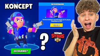 NOWY DARMOWY SKIN ZA WEJŚCIE DO BRAWL STARS w 2024 ROKU🥳 KONCEPT [upl. by Maurine]