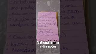 class 10 nationalism in India short notes [upl. by Imac]