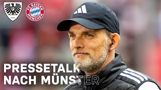 Pressetalk nach dem 40Sieg im Pokal gegen Münster  FC Bayern  🇩🇪 [upl. by Lekym]