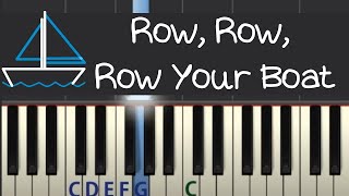 Row Row Row Your Boat  Recorder Tutorial 🎵 EASY Song [upl. by Akeim122]