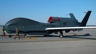 This is Americas Largest UAV Meet the RQ4 GLOBAL HAWK [upl. by Saiff807]