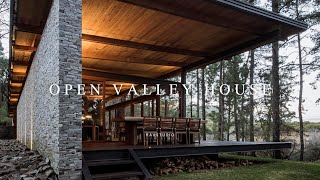 Open Valley House Design That Blends Into The Landscape Of The Forest [upl. by Julianne]