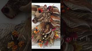 short Fall Horse Head Horse wreath DIY How to make horse lovers [upl. by Jovitah201]