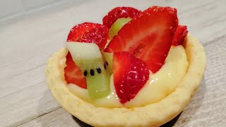 Crostatine alla crema e frutta  Ricetta facile [upl. by Hartzke720]