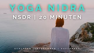 20 Min Yoga Nidra  NSDR  Körperscan  Auftanken amp Einschlafen  Stressabbau  Mit Intro [upl. by Eille968]