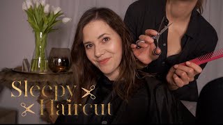 ASMR SLEEPY HAIRCUT 💤 Super Reale und Entspannte Sounds ✂️ Asmr in GermanDeutsch [upl. by Cooperstein518]